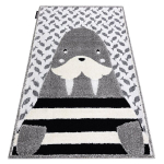 Laste vaip JOY Walrus morsus, lastele - Struktuuriline, kahel tasemel fliis hall / koor
