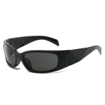 Supertumedad l&auml;&auml;tsed mustad p&auml;ikeseprillid | Biker Stil Rider | Wrap Around Ram