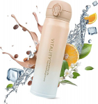 Roostevabast terasest termospudel OdiuK, roosa