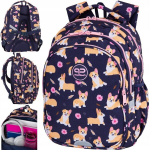 Kooliseljakott CoolPack &ldquo;Jerry&rdquo; ELISABETH koer Corgi &ndash; 3 sektsiooni