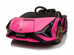 Elektriauto lastele, Lamborghini Sian, 108x62x40 cm, roosa