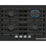 Gas hob - BOSCH Series 6 - 4 burners - 52 x 59 x 4.5 cm - PPP6A6I40 - Black