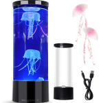 USB LED Meduusilamp Akvaariumi &Ouml;&ouml;valgus Ujuvate Simulatsiooni Meduusidega + LED Valgustusega Dekoratiivne Lamp