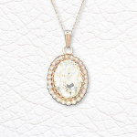 Naiste kaelakee DiamondSky "Solar Illusion" Preciosa kristallidega DS01K444