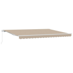 K&auml;sitsi Sisset&otilde;mmatav Varikatus Beež 450x350 cm CFE57070