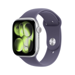 Nutikell Apple Watch Series 11&nbsp;GPS + Cellular 42mm Silver Aluminium Case with Purple Fog Sport Band - S/M - MF8H4ET/A