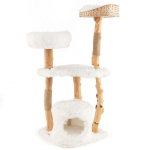 Puidust kraapimispost kassidele Lair 48 x 48 x 124 cm