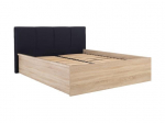 Voodi Black Red White Tetrix, 160x200 cm, pruun/must