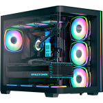 Aerocool korpus P500C EVO-G-BK-v1 (must, Tempered Glass x 2)