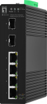 LevelOne IGS-2106 Hallatav L2 Gigabit Ethernet L&uuml;liti, 4 Porti, Must, DC Toide