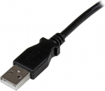 USB 2.0 kaabel - STARTECH - T&uuml;&uuml;p A kuni T&uuml;&uuml;p B - 2 m - Vasakpoolselt k&otilde;ver - Must