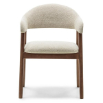 Polsterdatud tool, LARIS, 81x57x54 cm, beež