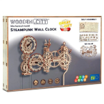 Konstruktor 3D Wooden Clock Puzzle Steampunk Wall Clock