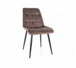 4 tooli komplekt Signal Meble Velvet, pruun