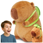 Pehme pl&uuml;&uuml;skap&uuml;bara kilpkonna seljakotiga, 25cm, 3+ aastat