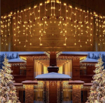 Happy people andy j&otilde;ulukaunistus &otilde;ue jaoks, 200LED j&auml;&auml;purikad, soojalt valge, 8 m, flash