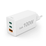 HAMA 00201997 100W GaN kiire laadija, 2x USB-C + 1x USB-A, valge