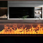 3D simuleeritud LED elektriline kamin 150x24x17cm