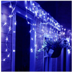 Airi 200 LED 8 meetrit v&auml;lisvalgustuse j&auml;&auml;purika valguskett valge juhtmega, sinine valgus vilkuv