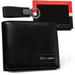 Naturaalnahast kinkekomplekt meestele Rovicky (rahakott, v&otilde;tmehoidja)