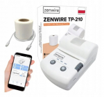 Zenwire TP-210 mini kaasaskantav termoprinter etikettidele Bluetooth USB-C