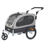 Koeraratta haagis Vevor TS810, hall/must