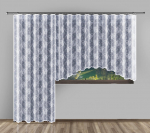 Markizeta kardin Hana, 300x150 cm, valge