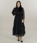 Y.A.S Naiste Pidulik kleit 26039358*01, must/h&otilde;bedane 5715833769073