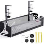 Laua alla kinnitatav kaablikorv 40 cm, must