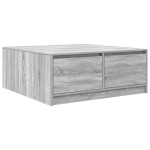 kohvilaud，tugitoolilaud，diivanilaud sahtlitega hall Sonoma tamm 100x100x40 cm CFE936112