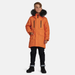 Huppa Poiste parka DAVID, bright orange