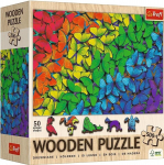 Puidust puzzle 500+1 Vikerkaarep&auml;rjad TREFL