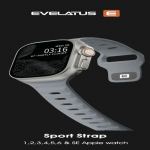 &bdquo;Evelatus Watch 38 / 40 / 41 Sport&ldquo; silikoonrihm hele sinakashall