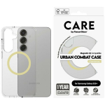 Etui CARE by PanzerGlass Flagship Urban Combat QI do Samsung Galaxy S25+ przezroczysty-chardonnay