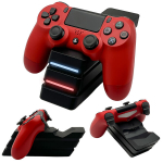 PS4 padi laadija padi dokkijaam must led micro usb