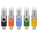 Intenso m&auml;lupulk Office Line 16GB USB Stick 3.2 Multipack x5 bunt