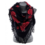 Suur naiste lilleline sall h&auml;&auml;rberitega