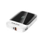 &bdquo;Evelatus&ldquo; v&auml;line aku 22,5 W, 10000 mAh, C-t&uuml;&uuml;p, valge ja must