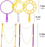 Tundwhite hiiglaslike seebimullide komplekt lastele, 5 osa, suured seebimullid, teleskoopiline disain, lihtne kaasas kanda, suvepidudeks, &otilde;ues
