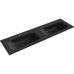 Topeltkraanikauss Mexen Vela, 161 x 46,5 cm, Black matt