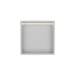Vannitoa riiul, s&uuml;vistatav Wall-Box One - Inox koos Lediga - 30X30X10 Cm