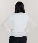 Molly Bracken naiste kardigan LA446CP*02, valge 3542914873754