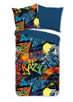 Kahepoolne "graffiti" mikrokiust voodipesu 140x200 cm