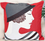 Kahepoolne padjap&uuml;&uuml;r Dama 3, 45x45 cm, 1 tk.