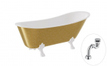 Vann Besco Olaya Glam 160, Gold+White, sifooniga Klik-klak Chrome