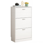 Jalatsikapp Esiku raamaturiiul 3 uksega Skandinaavia valge loft 110 cm