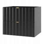 Vannitoakapp, helistiga, must ARCOS 60 x 46 x 50 cm