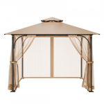 Paviljoni s&auml;&auml;sev&otilde;rk, 275x275x211 cm, khaki, v&otilde;rkkangas