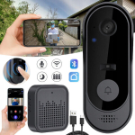 Juhtmevaba video uksekell kaameraga WiFi ja kahesuunalise heliga, 1 tk.