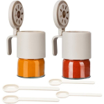 2-osaline Belle Vous klaasist v&uuml;rtsipurkide komplekt &ndash; 350 ml &otilde;hukindlad anumad 4 kaanega